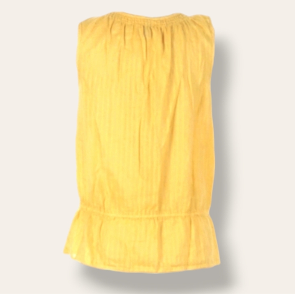 🧡 Sonoma Goods For Life Yellow Peplum Top - Picture 3 of 6